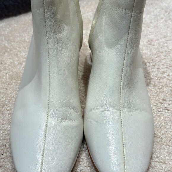 Loeffler Randall White Leather Chelsea Boots - Picture 10 of 10
